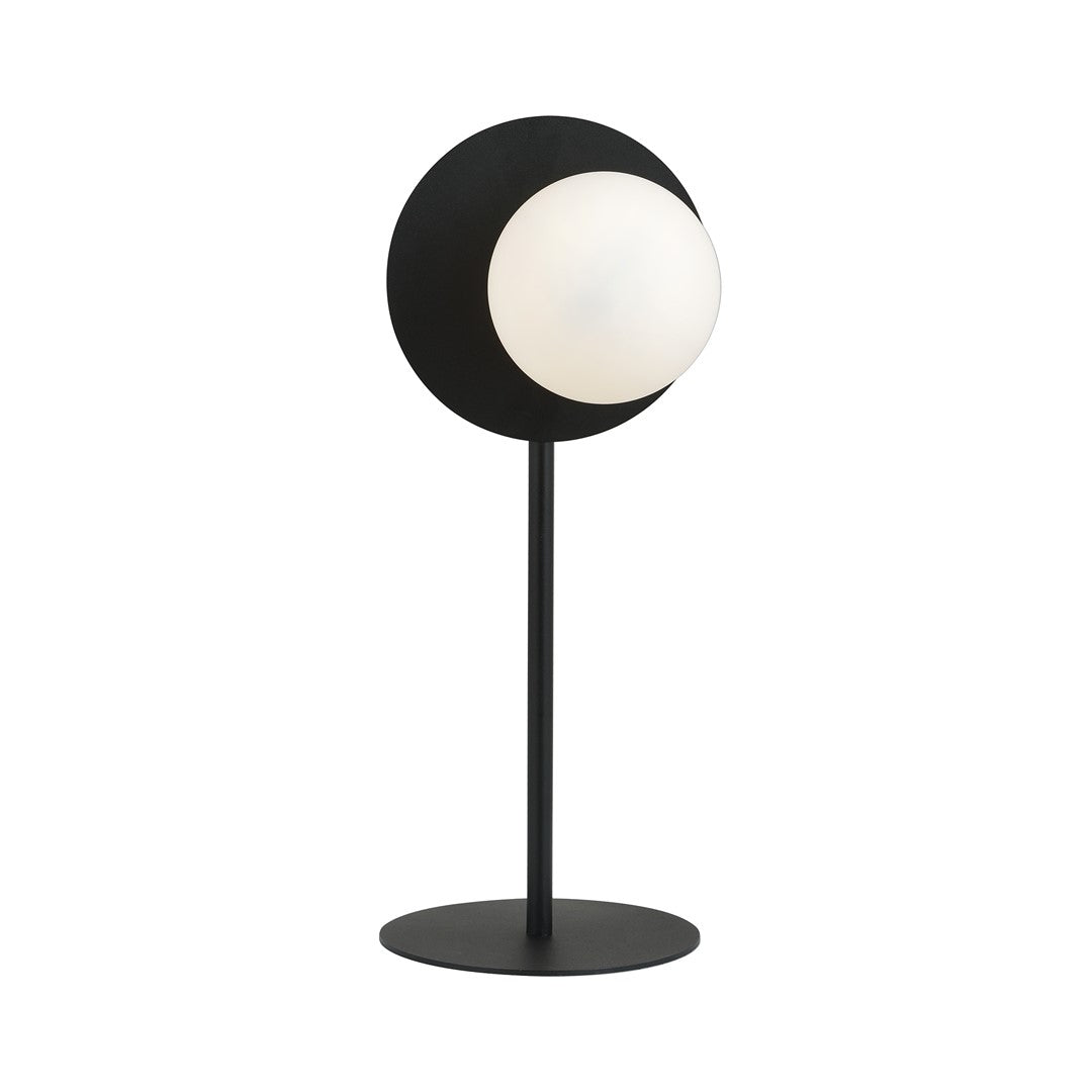 OSLO LN Sort/Opal Bordlampe | Emibig