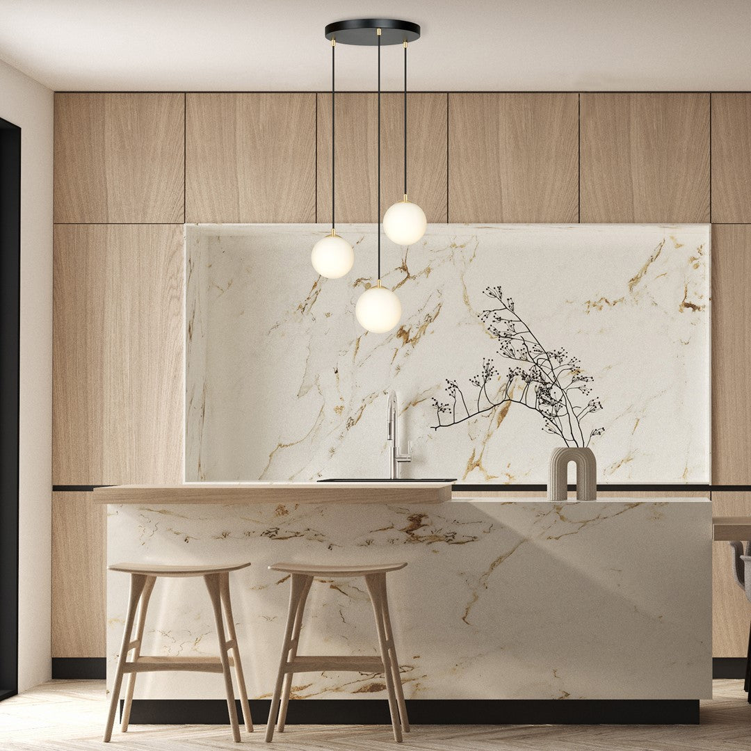 ROYAL 3 Sort Pendellampe | Emibig