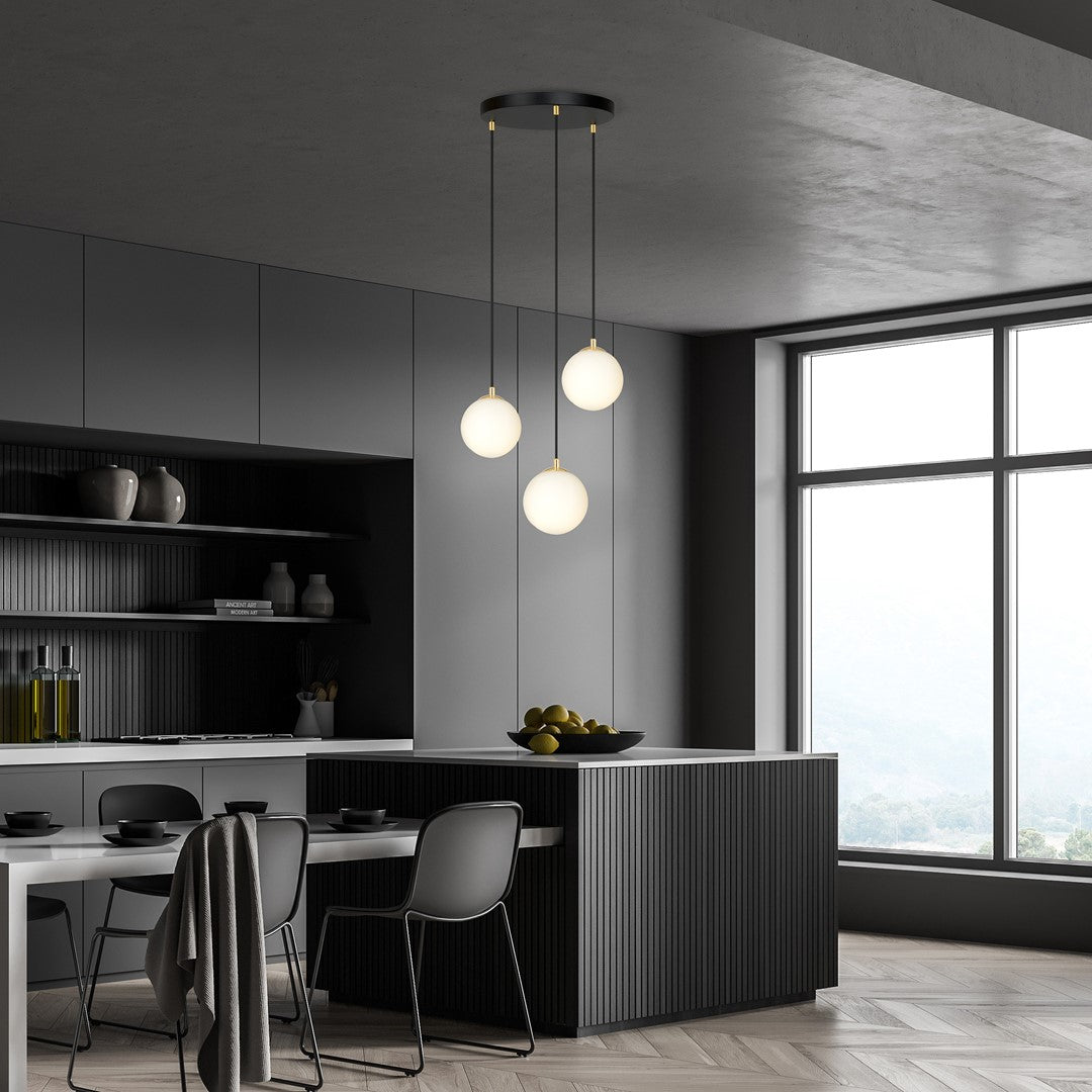 ROYAL 3 Sort Pendellampe | Emibig