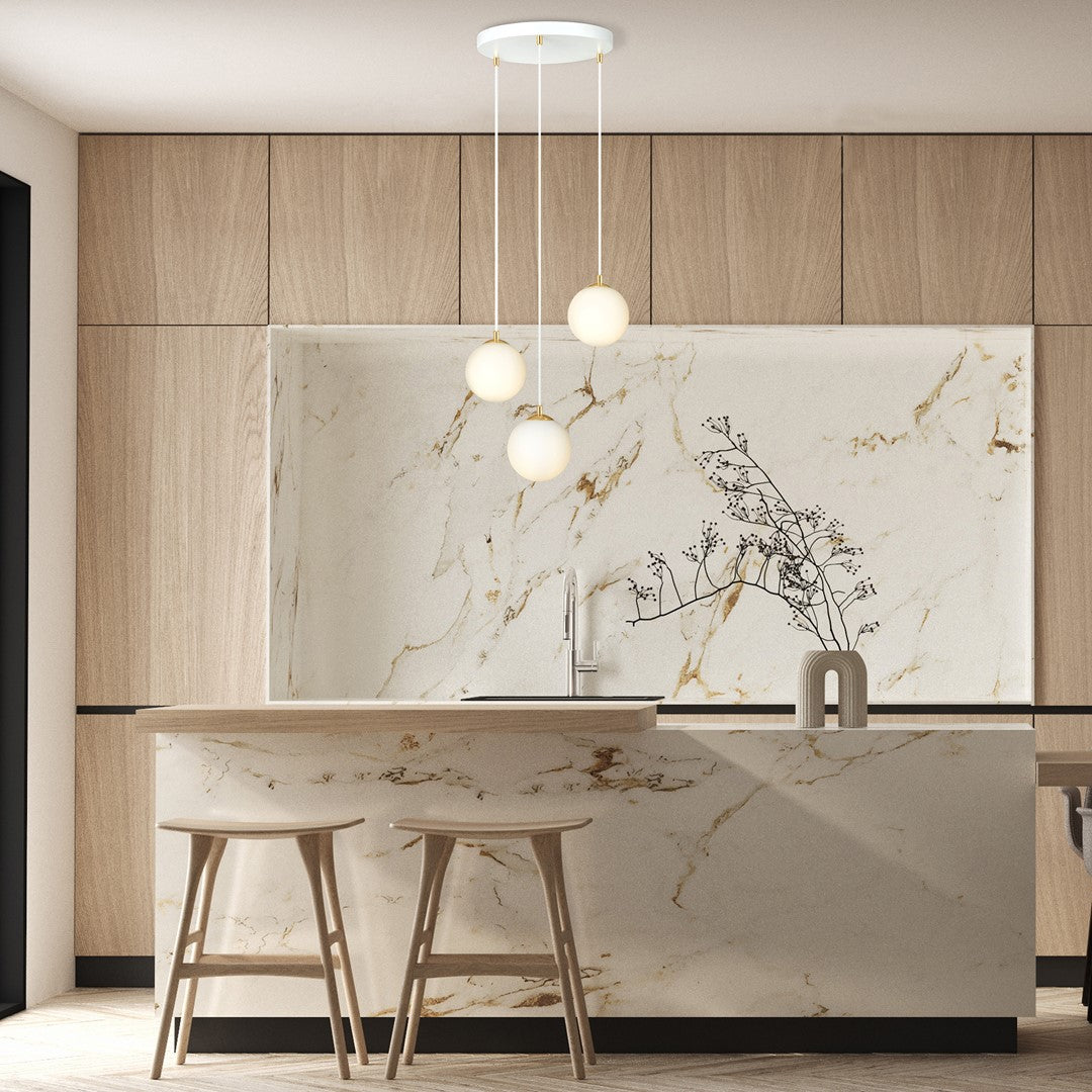 ROYAL 3 Hvid Pendellampe | Emibig