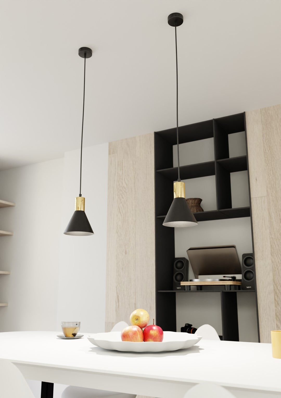 ROSA 1 Pendellampe - Sort | Emibig