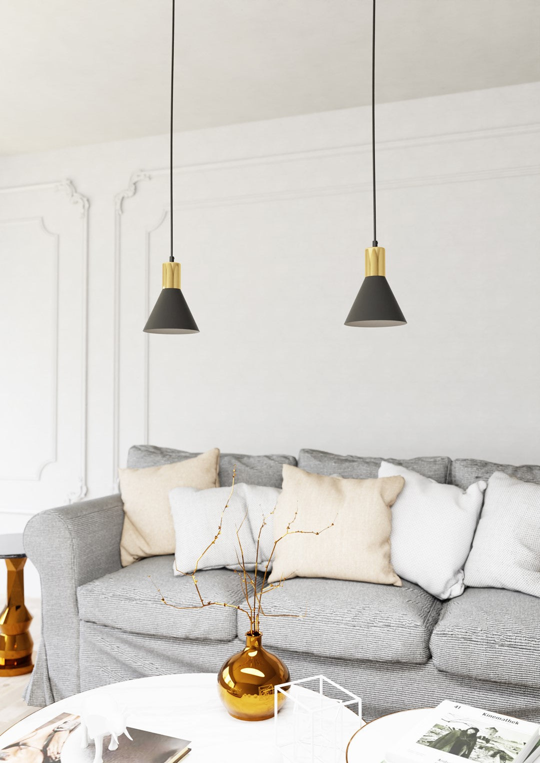 ROSA 1 Pendellampe - Sort | Emibig