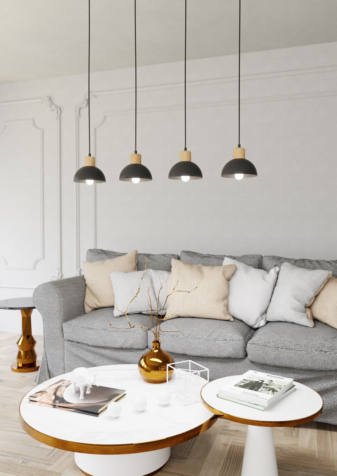 SECO 4 Sort Pendellampe | Emibig