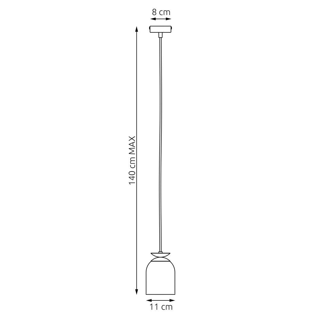 TARGET 1 Sort pendellampe | Emibig