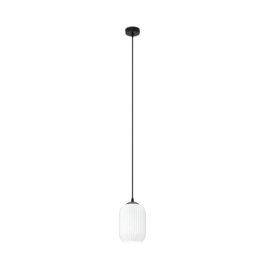 VERDI 1 Sort/Opal pendellampe | Emibig