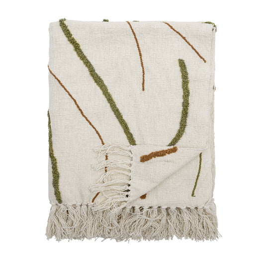 Osasio plaid 130x150 cm i bomuld – med tuftede detaljer fra Bloomingville