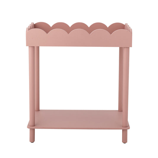 Isola Sidebord i Rosa Firwood – Creative Collection Sofabord med Hylde (L60 x H68 x W40 cm)