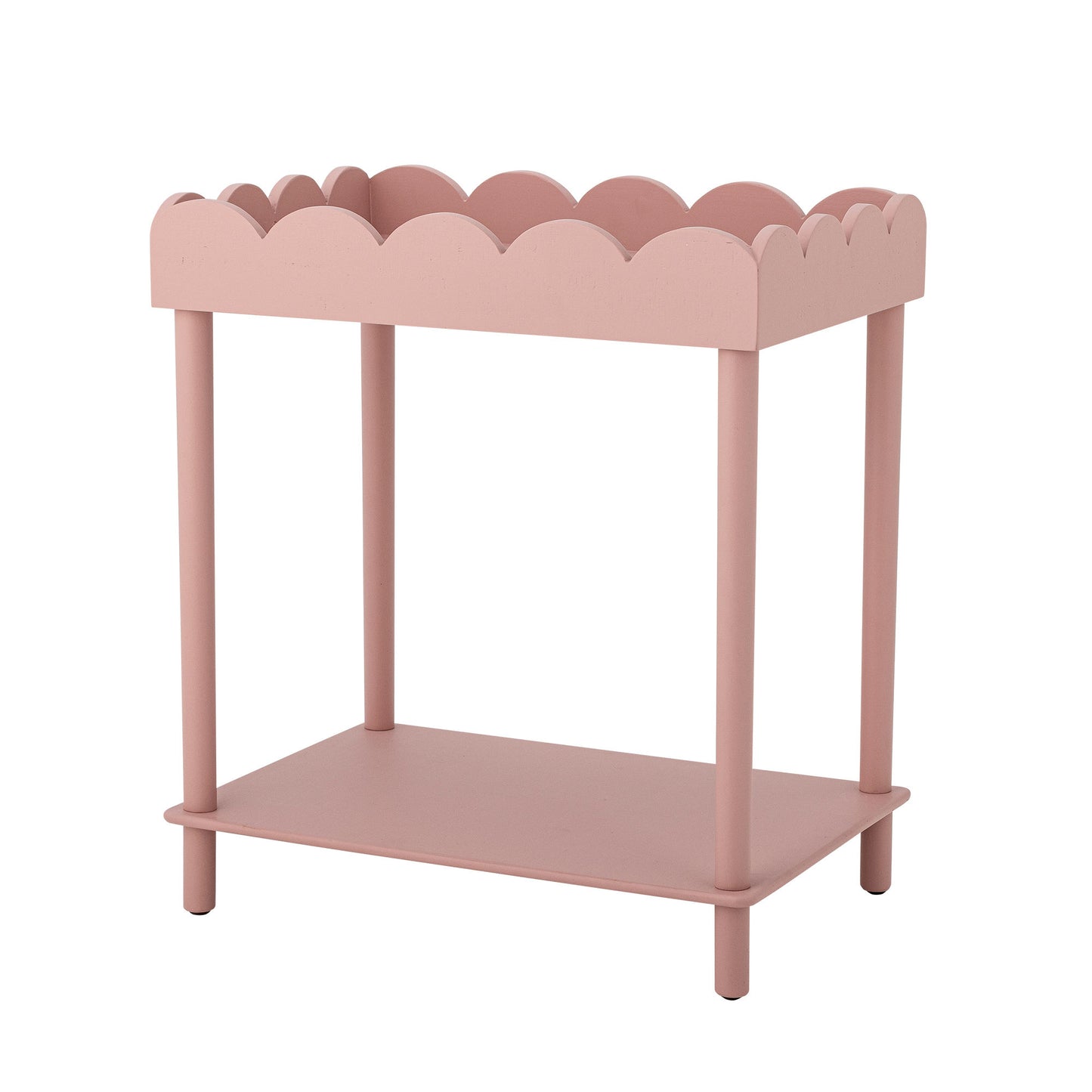 Isola Sidebord i Rosa Firwood – Creative Collection Sofabord med Hylde (L60 x H68 x W40 cm)