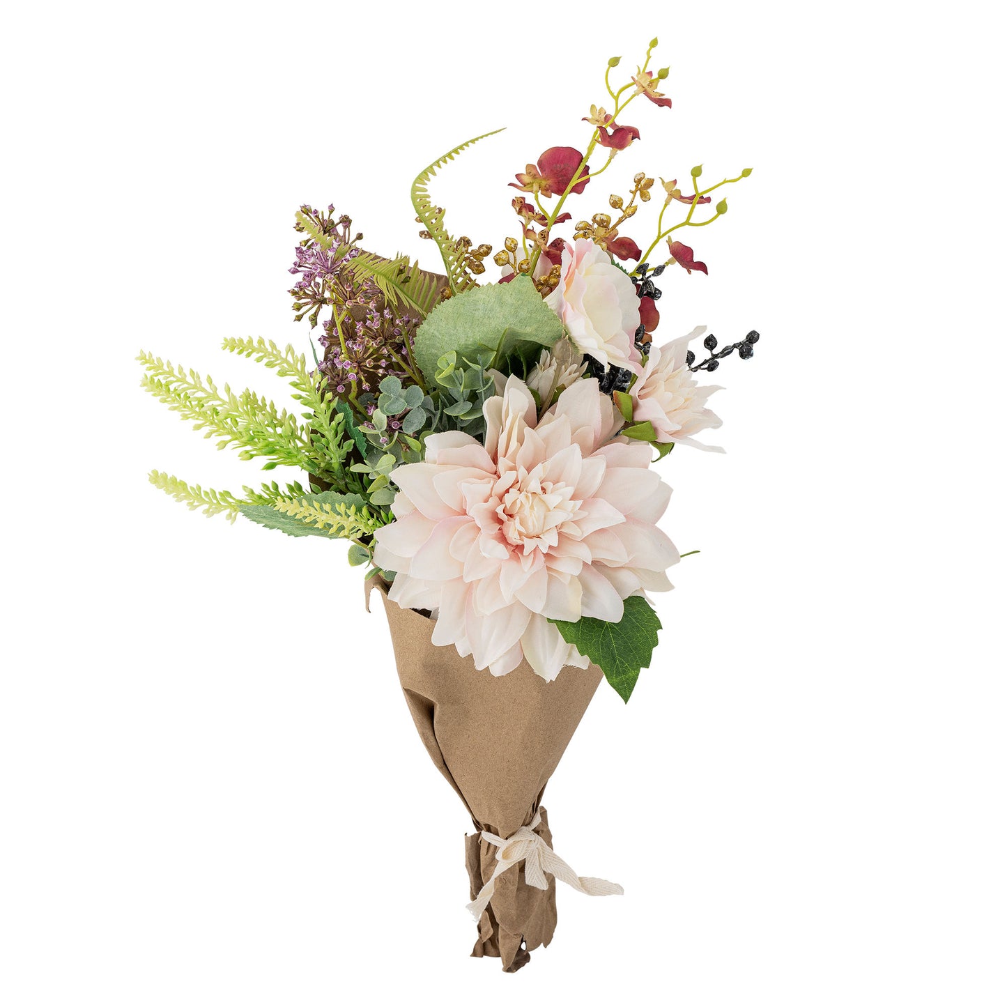 Splendor buket 23xH45 cm i kunstige blomster – rosa dekorationsbuket fra Bloomingville