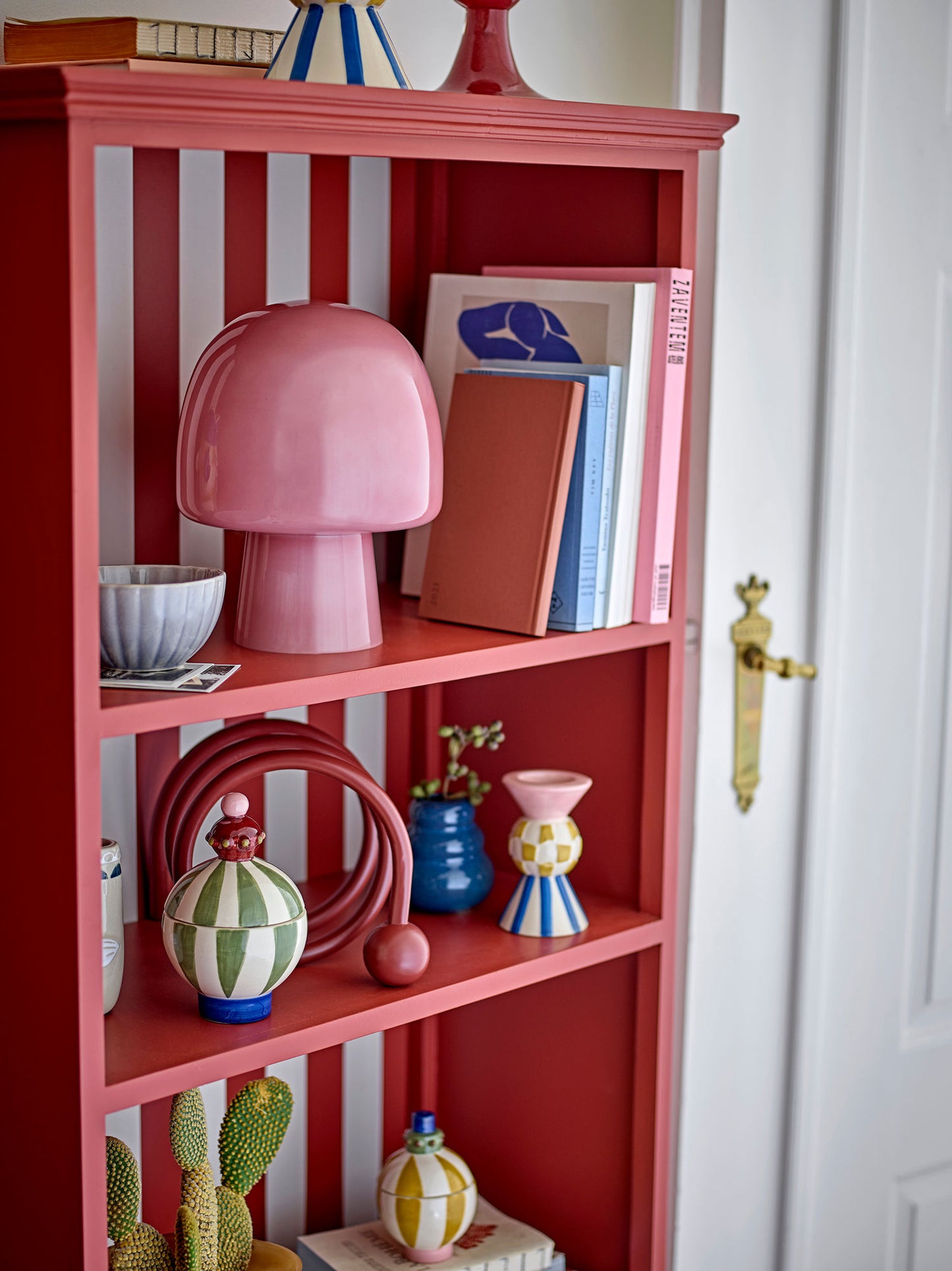 Bloomingville Paddy Bordlampe, Rosa, Glas