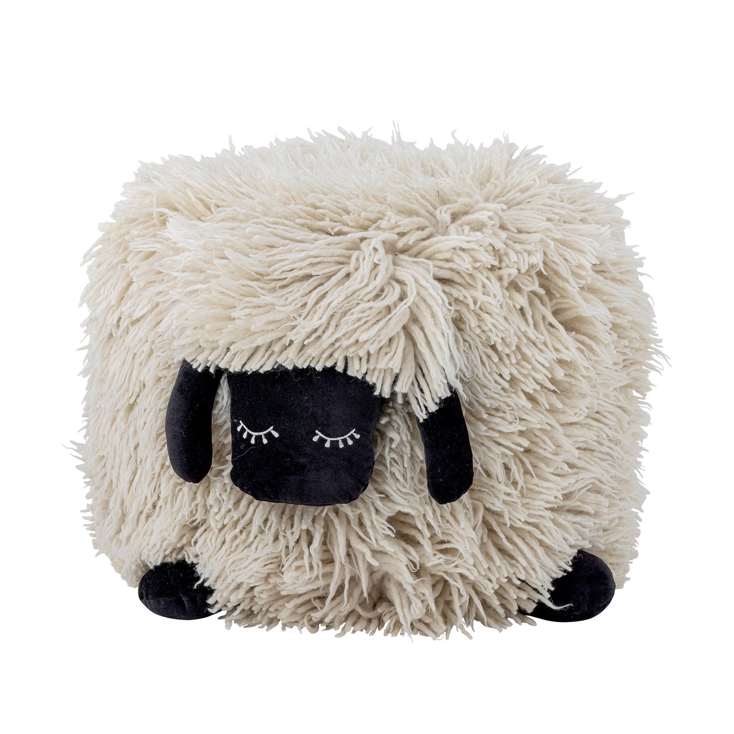 Bloomingville MINI Dolly Puf, Hvid, Uld