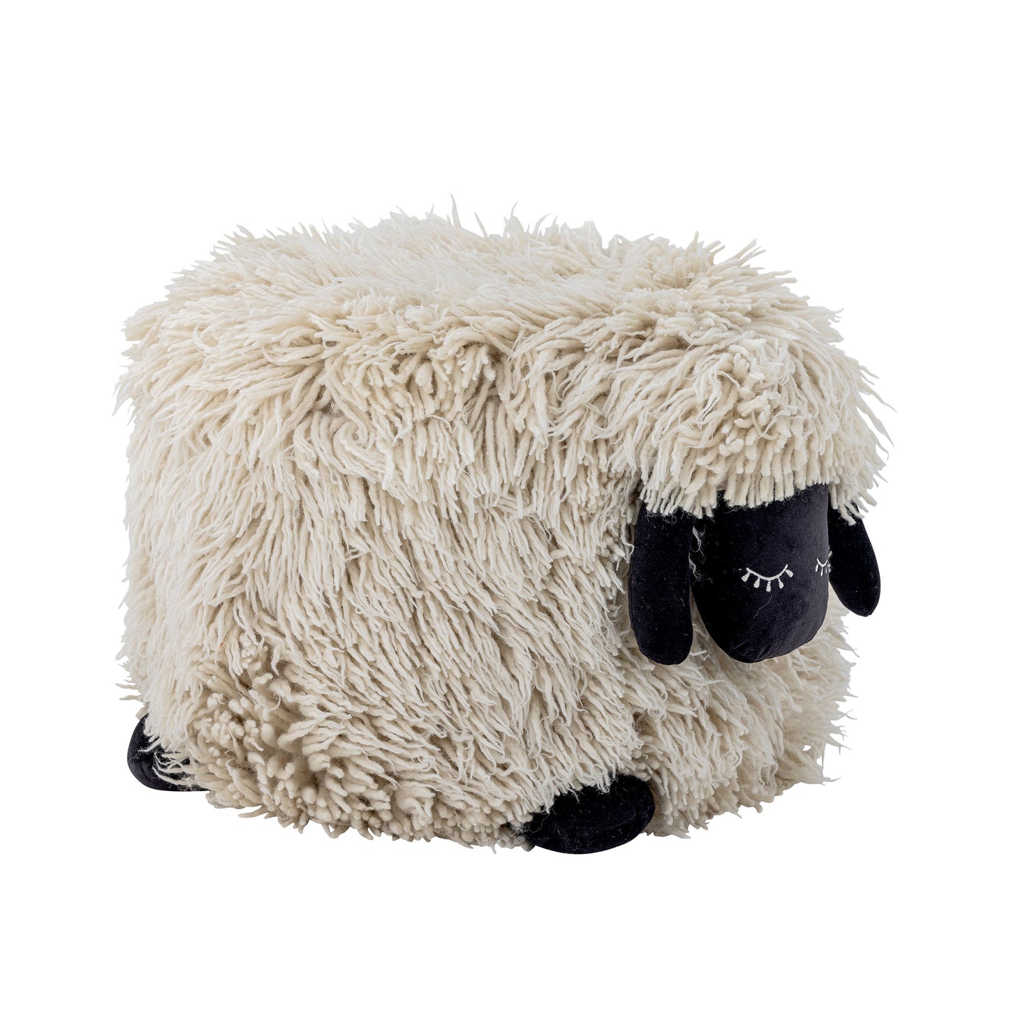 Bloomingville MINI Dolly Puf, Hvid, Uld