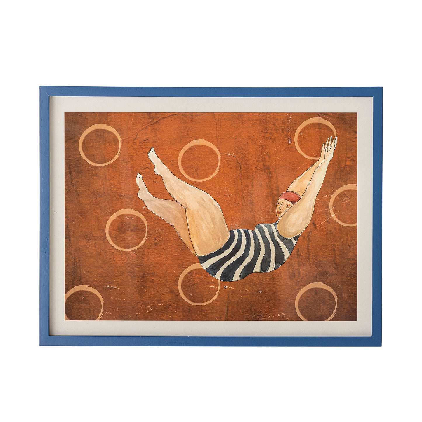 Svela illustration 47x62 cm med ramme – multifarvet kunsttryk fra Bloomingville