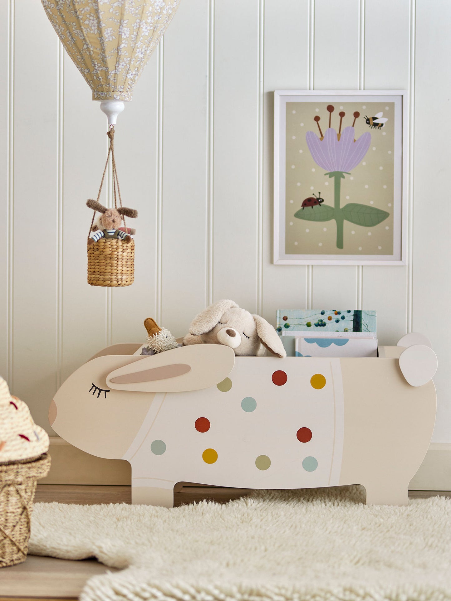 Bloomingville MINI Villja Bogkasse, Hvid, FSC®100%, MDF