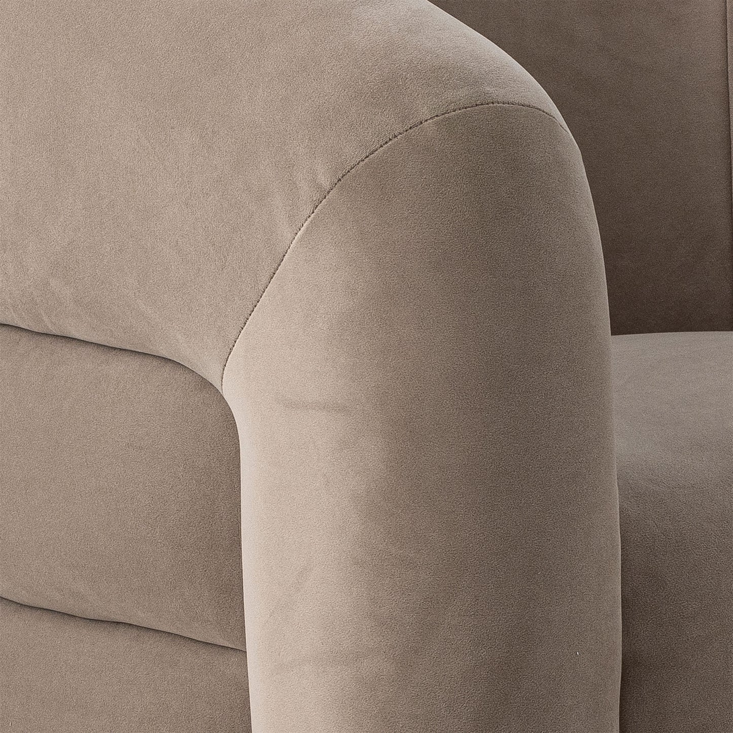 Joel Loungestol – Grå Velour, Komfortabel Lounge Stol