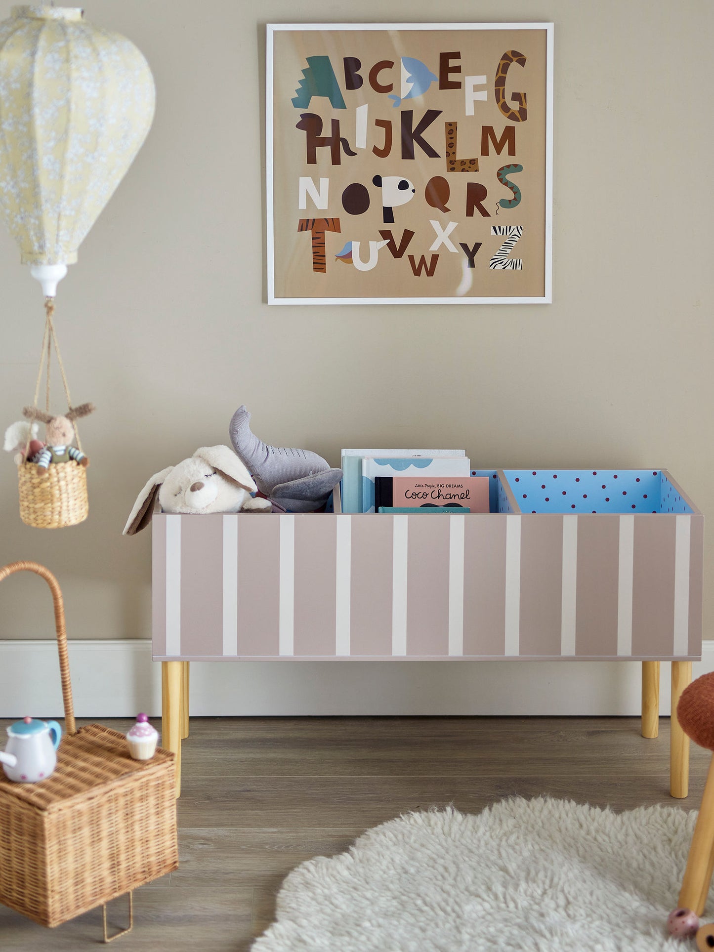 Bloomingville MINI Salam Bogkasse, Brun, FSC®100%, MDF