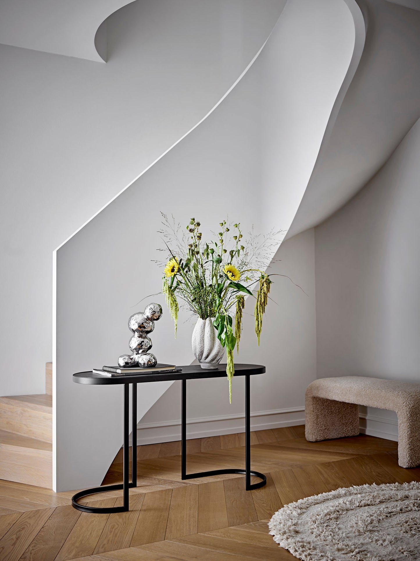 Bloomingville Bobbie Bænk, Natur, Polyester