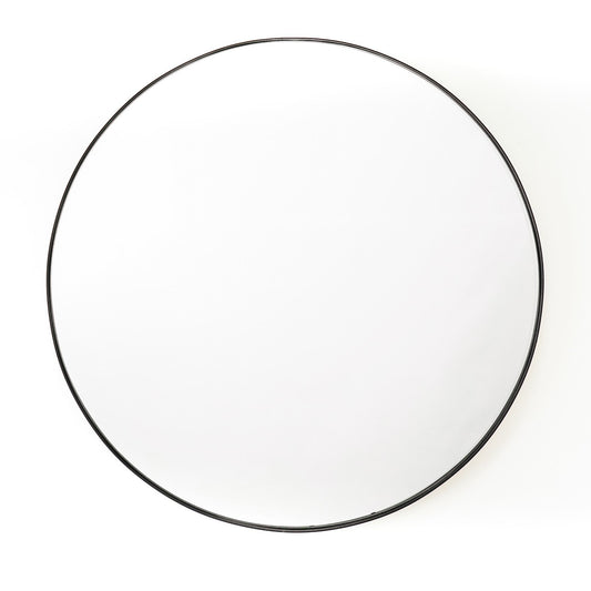 Housevitamin Rundt spejl - Sort Metal - Ø50cm