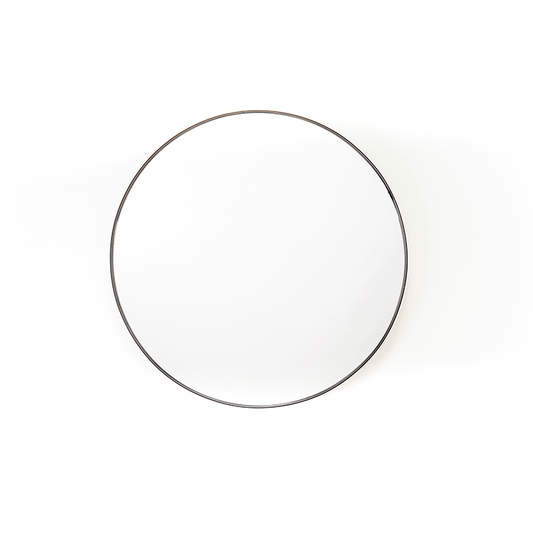 Housevitamin Rundt spejl - Metal - Sort - 80x3x80cm
