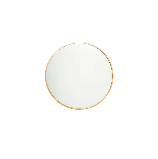 Housevitamin Rundt spejl - Metal - Guld - 60x2,5x60cm
