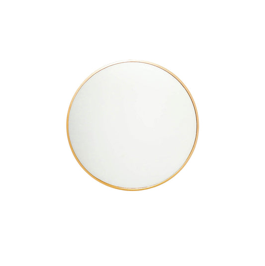 Housevitamin Rundt spejl - Metal - Guld - 80x2,5x80cm