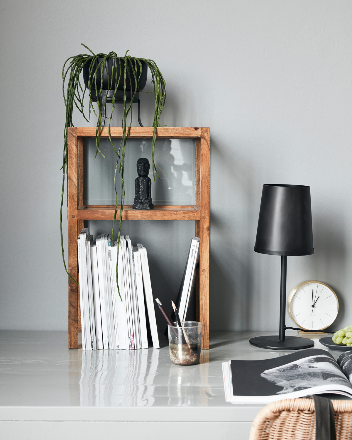 Sidebord, HDMontre, Antik brun