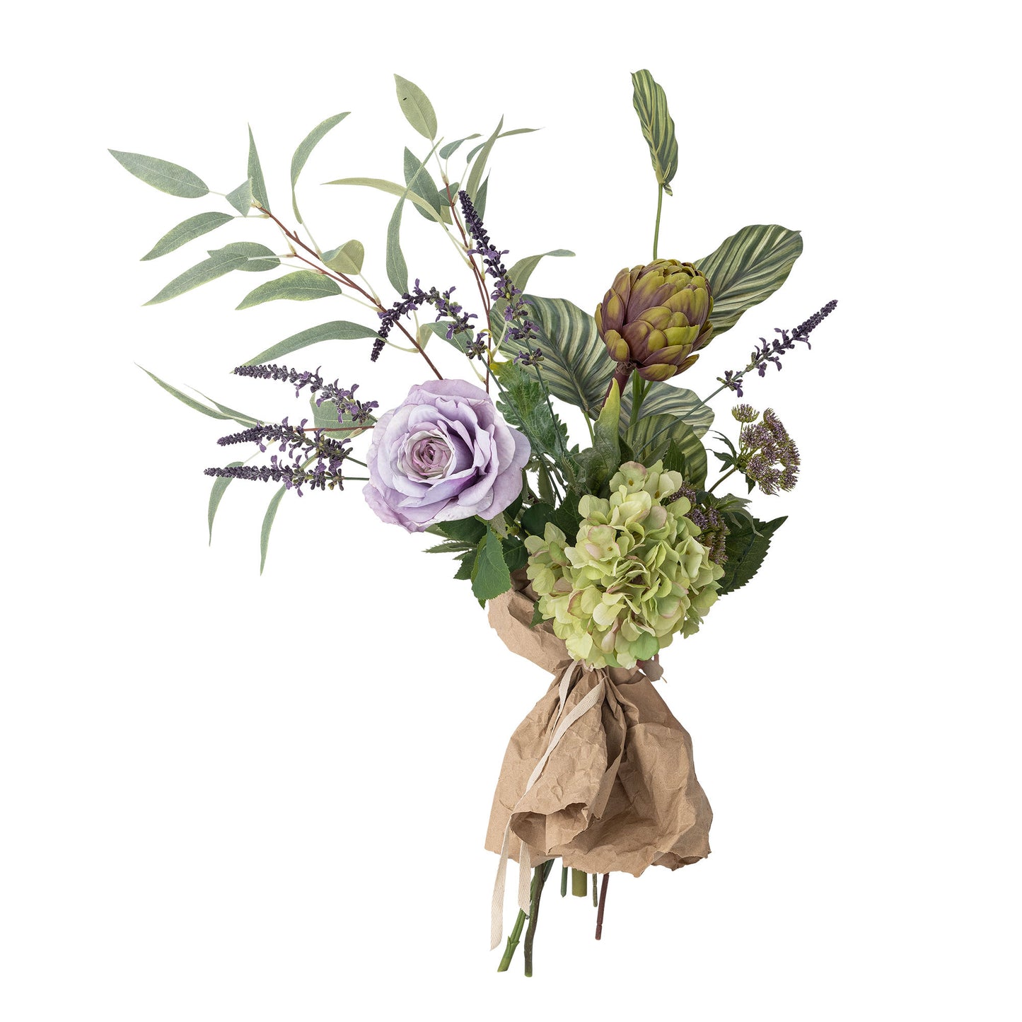 Whisper buket 30xH80 cm i kunstige blomster – lilla dekorationsbuket fra Bloomingville