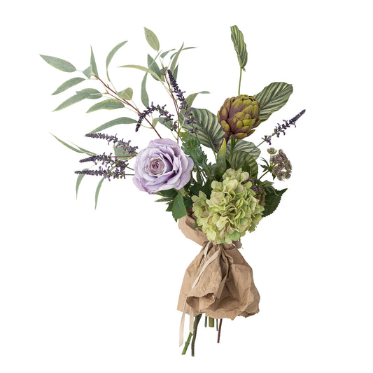 Whisper buket 30xH80 cm i kunstige blomster – lilla dekorationsbuket fra Bloomingville
