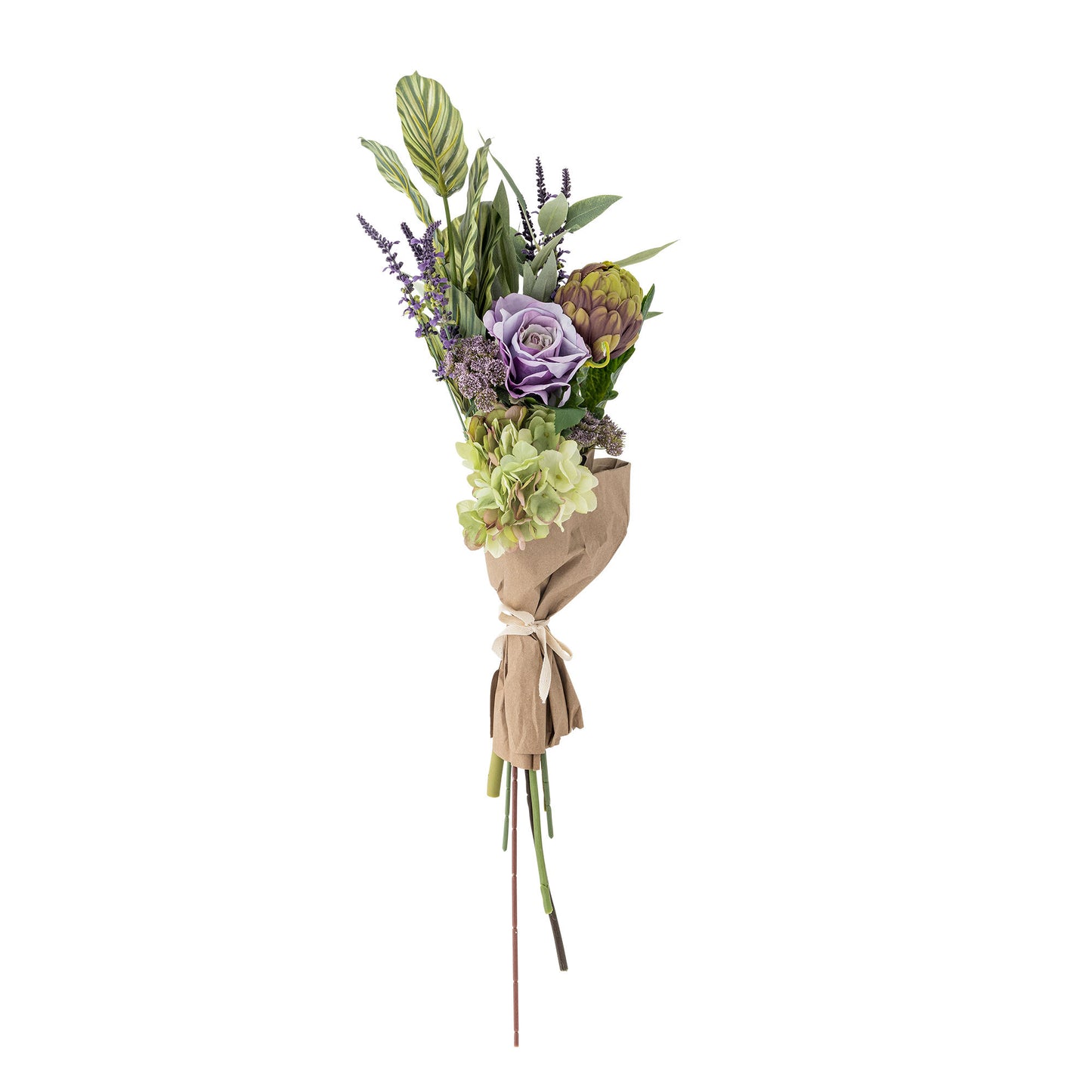 Whisper buket 30xH80 cm i kunstige blomster – lilla dekorationsbuket fra Bloomingville