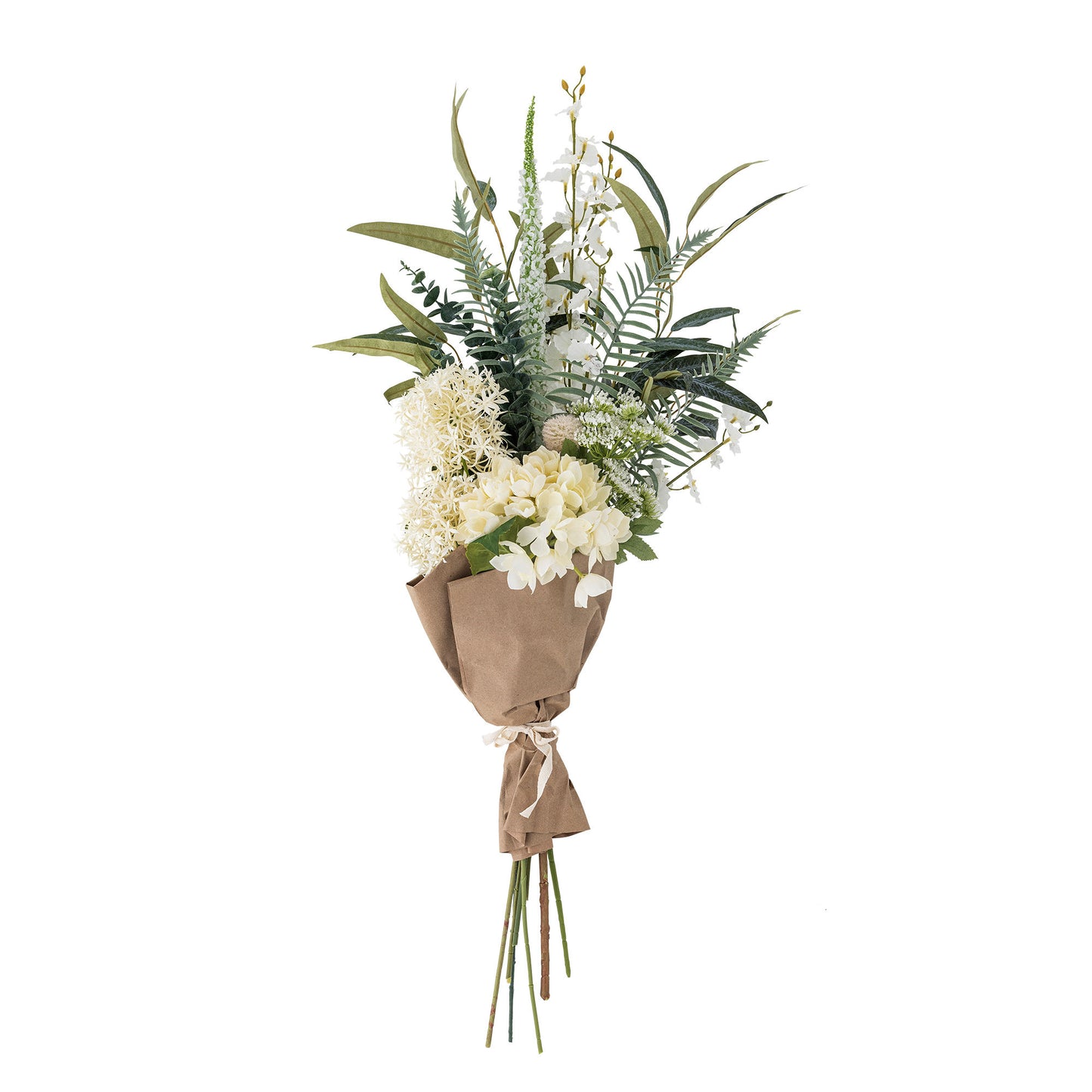 Symphonie buket 30xH103 cm i kunstige blomster – hvid dekorationsbuket fra Bloomingville