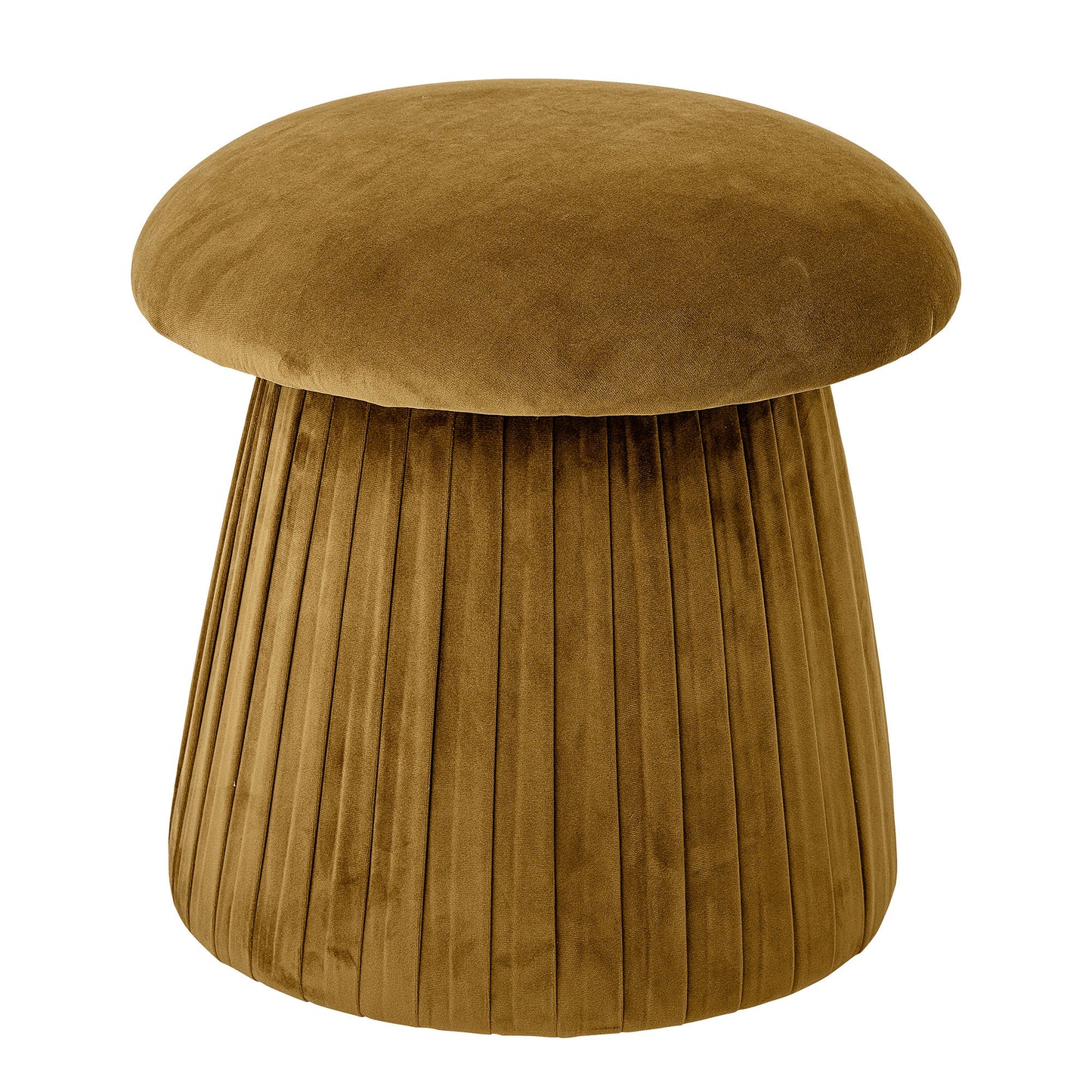 Roberta Puf – Karrygul Velour, Elegant Lounge Puf