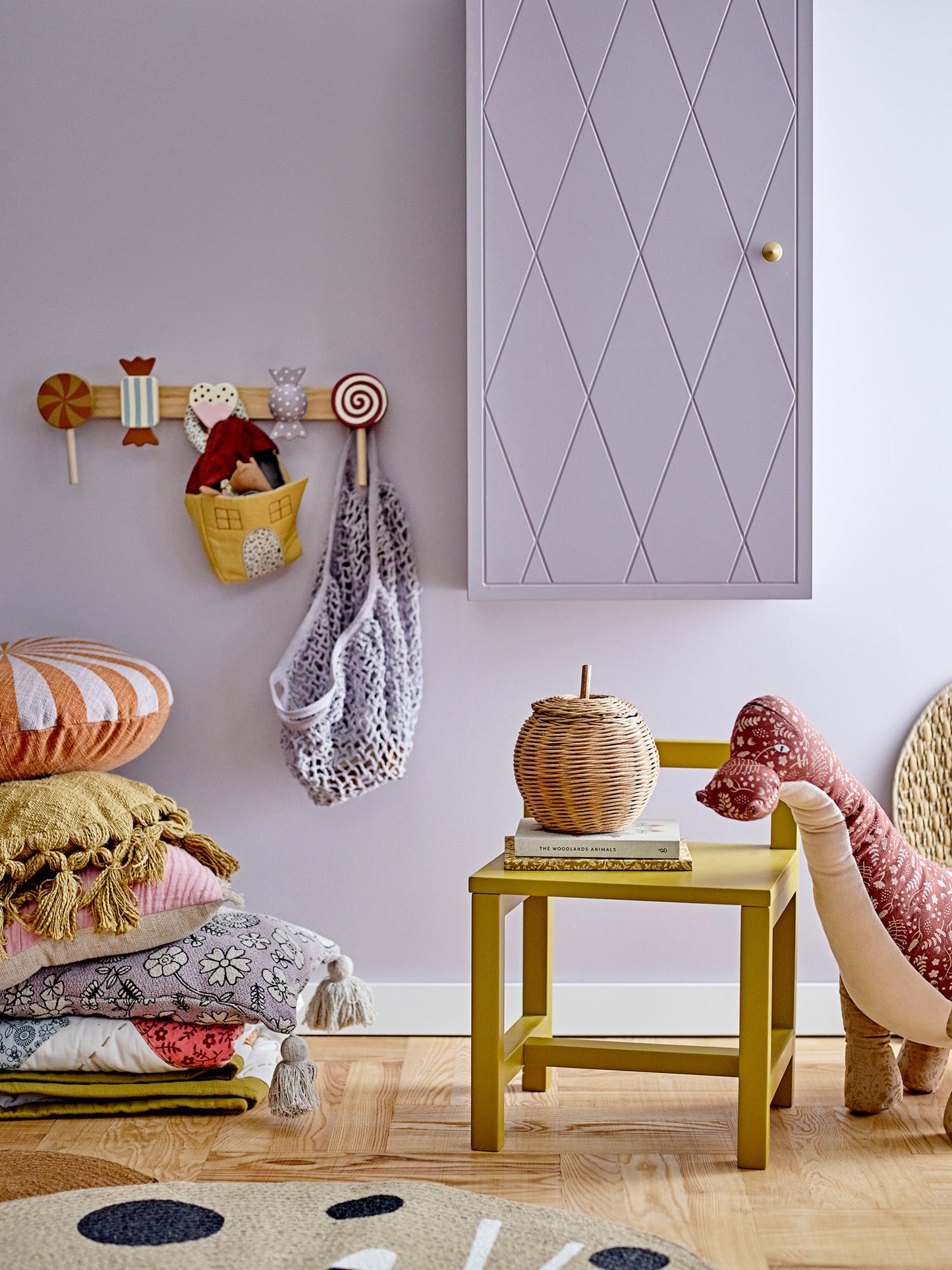 Bloomingville MINI Rudy Knagerække, Brun, FSC®100%, MDF