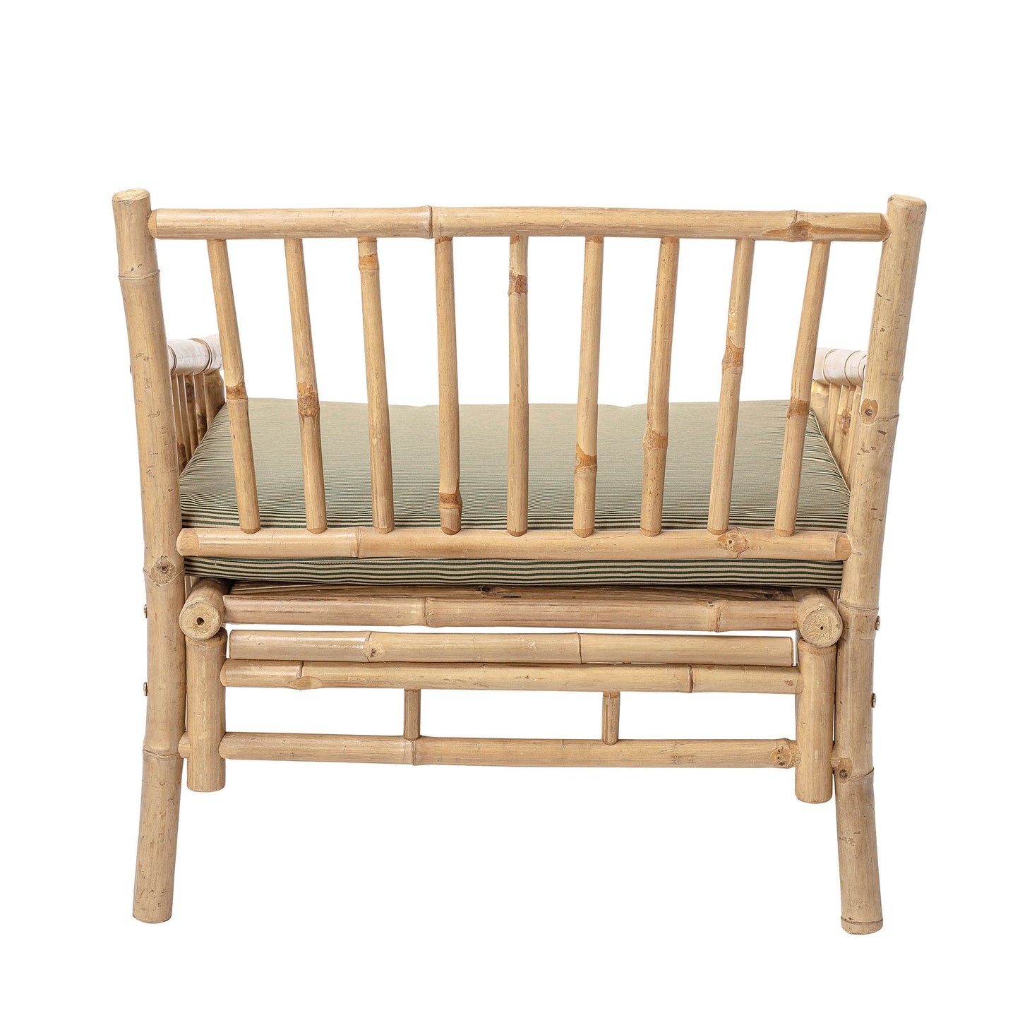 Bloomingville Sole Loungestol – Bambus, Natur, Udendørs Stol med Pude