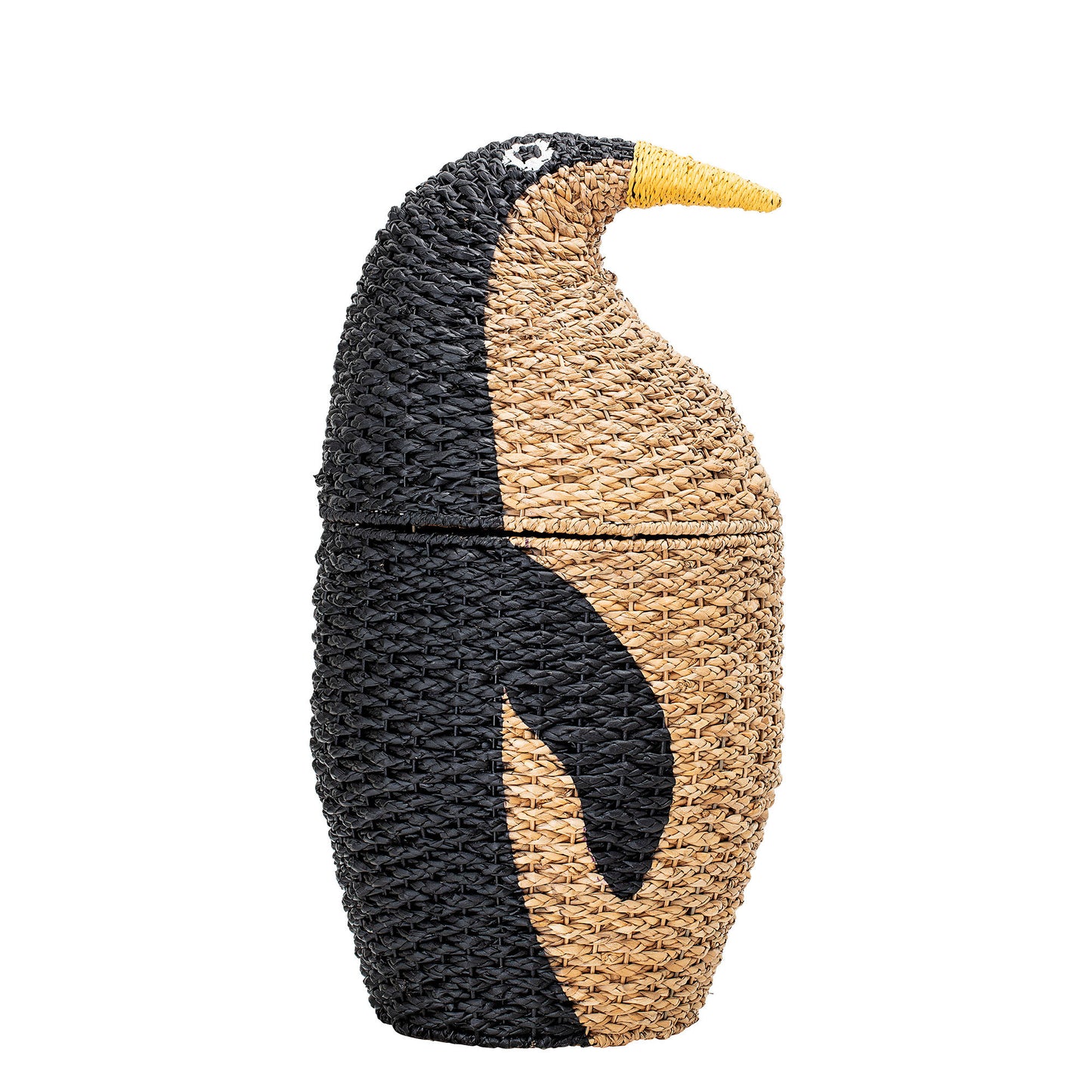 Tazia pingvinkurv 37xH69 cm med låg i bankuan grass – opbevaringskurv fra Bloomingville MINI