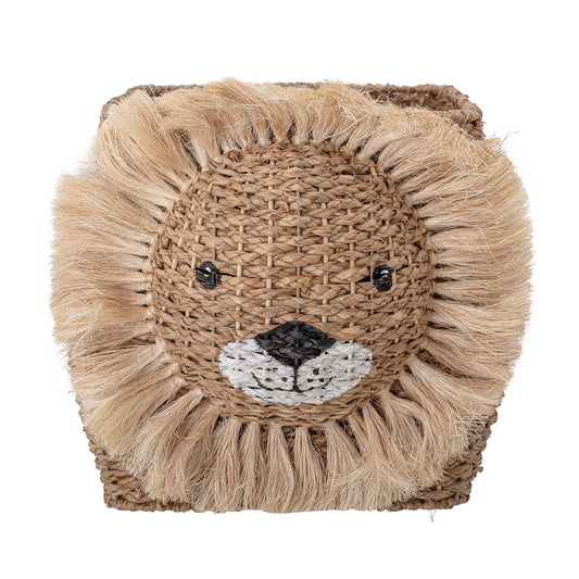 Harrison opbevaringskurv 52x32xH36 cm i bankuan grass – løvekurv fra Bloomingville MINI