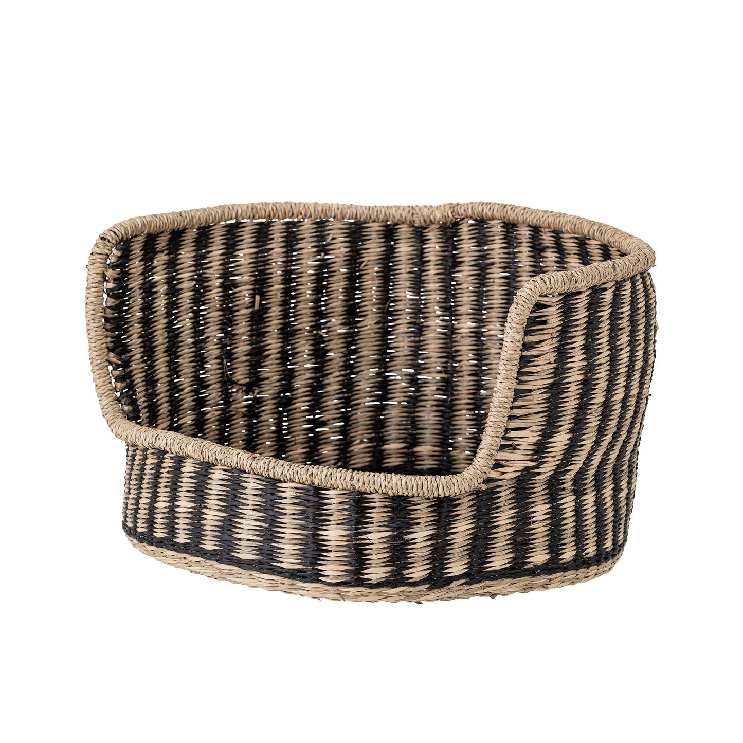 Lenina hundekurv 40x40xH25 cm i søgræs – sort hundeseng fra Bloomingville
