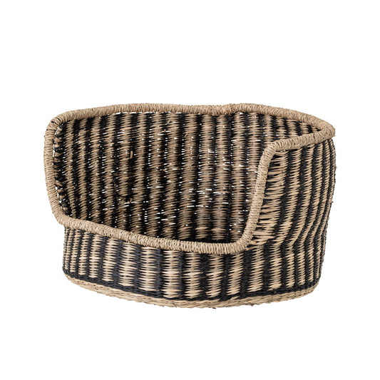 Lenina hundekurv 40x40xH25 cm i søgræs – sort hundeseng fra Bloomingville