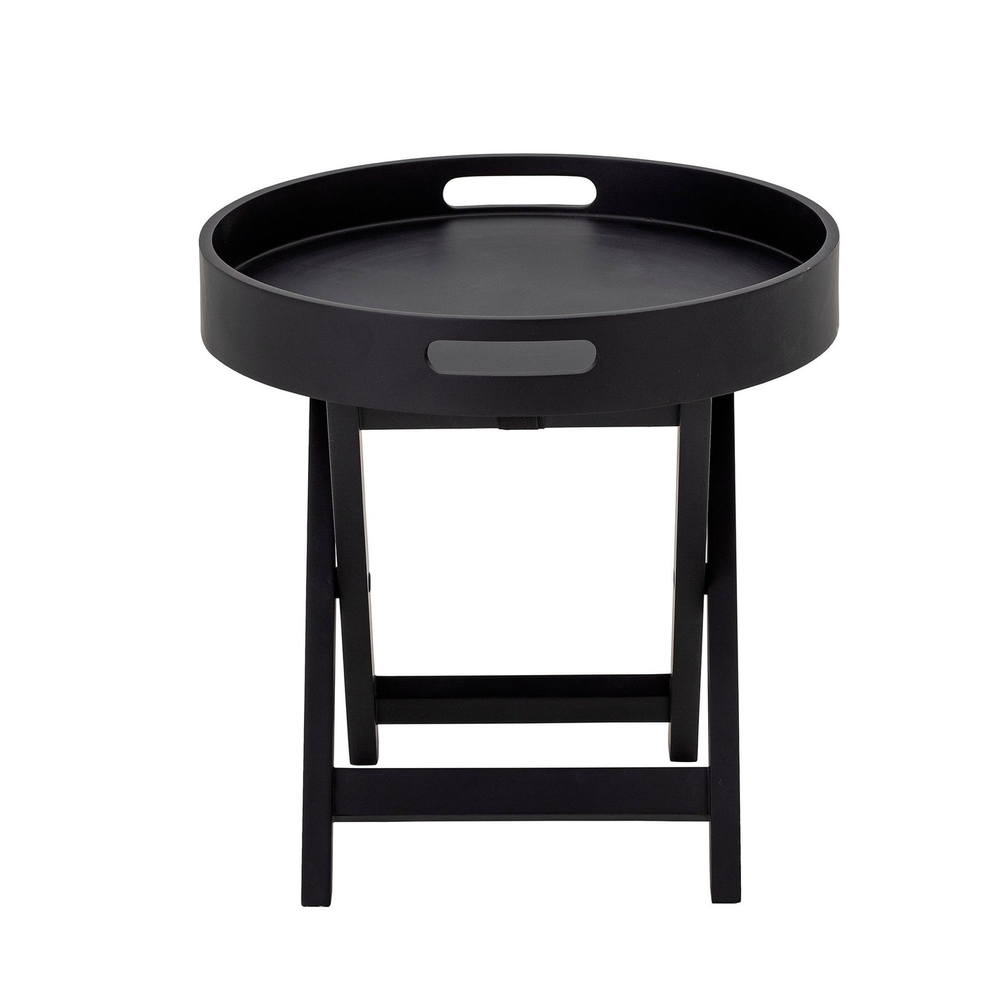 Freya Bakkebord i Sort Gummitræ – Bloomingville Rundt Sidebord (Ø40 x H39 cm)