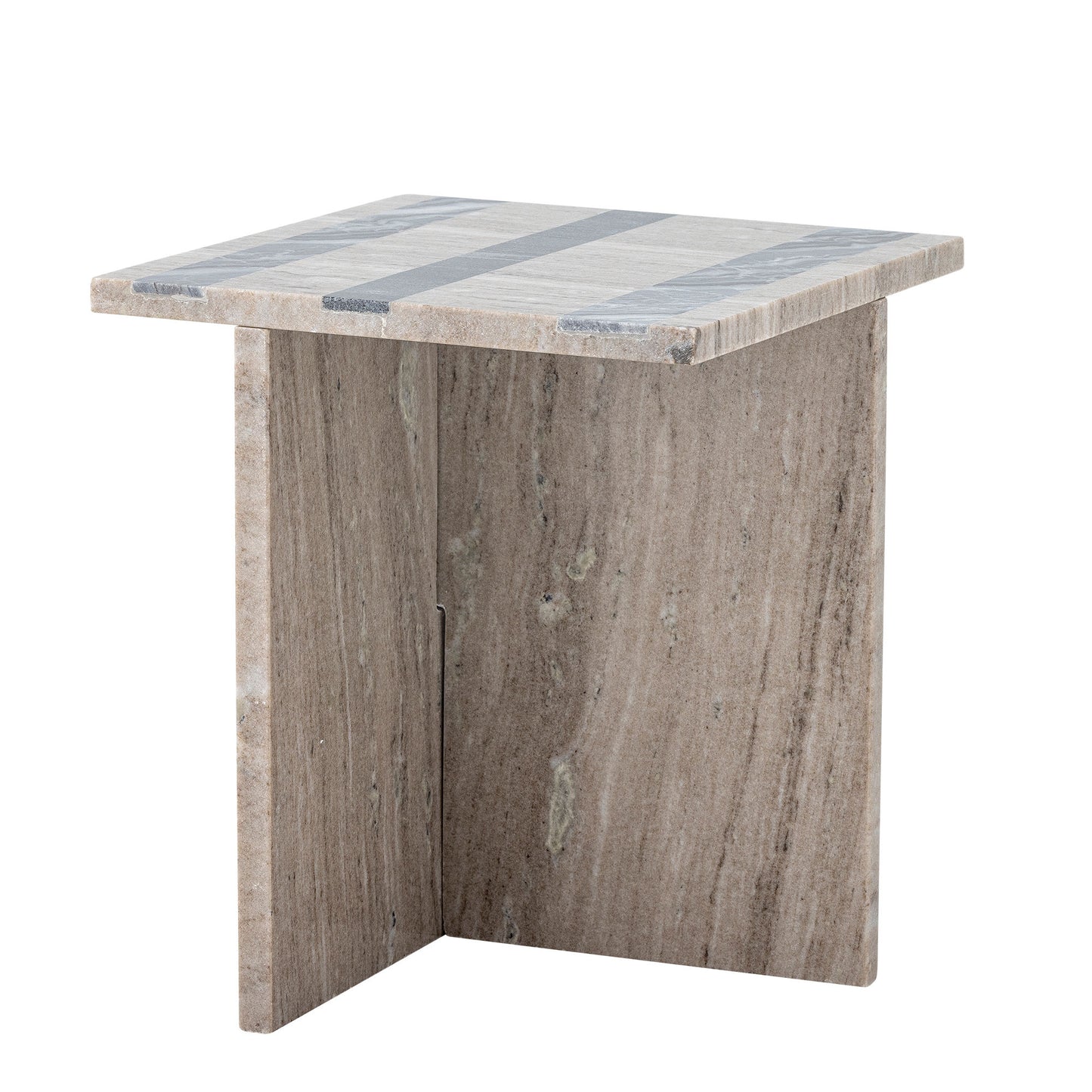 Clea Sidebord Brun – Asymmetrisk Marmorbord fra Bloomingville