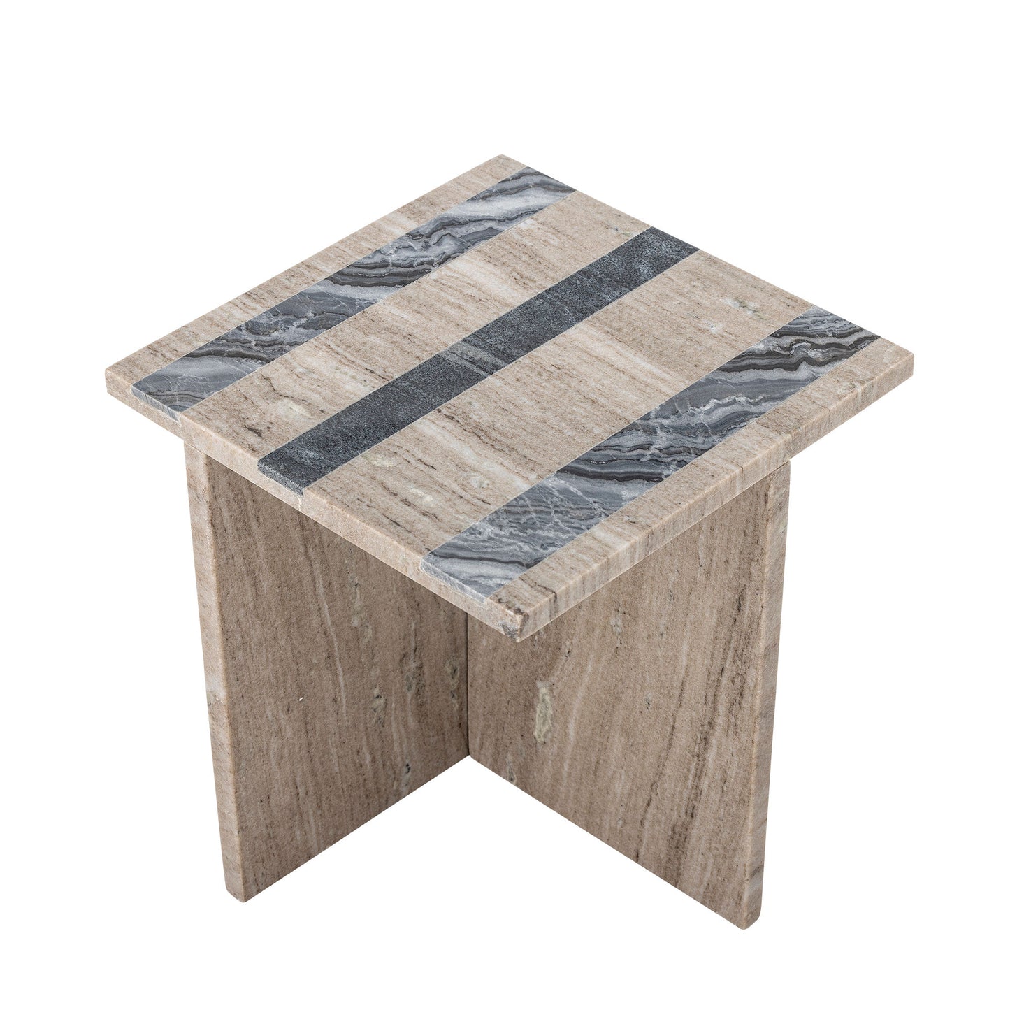 Clea Sidebord Brun – Asymmetrisk Marmorbord fra Bloomingville