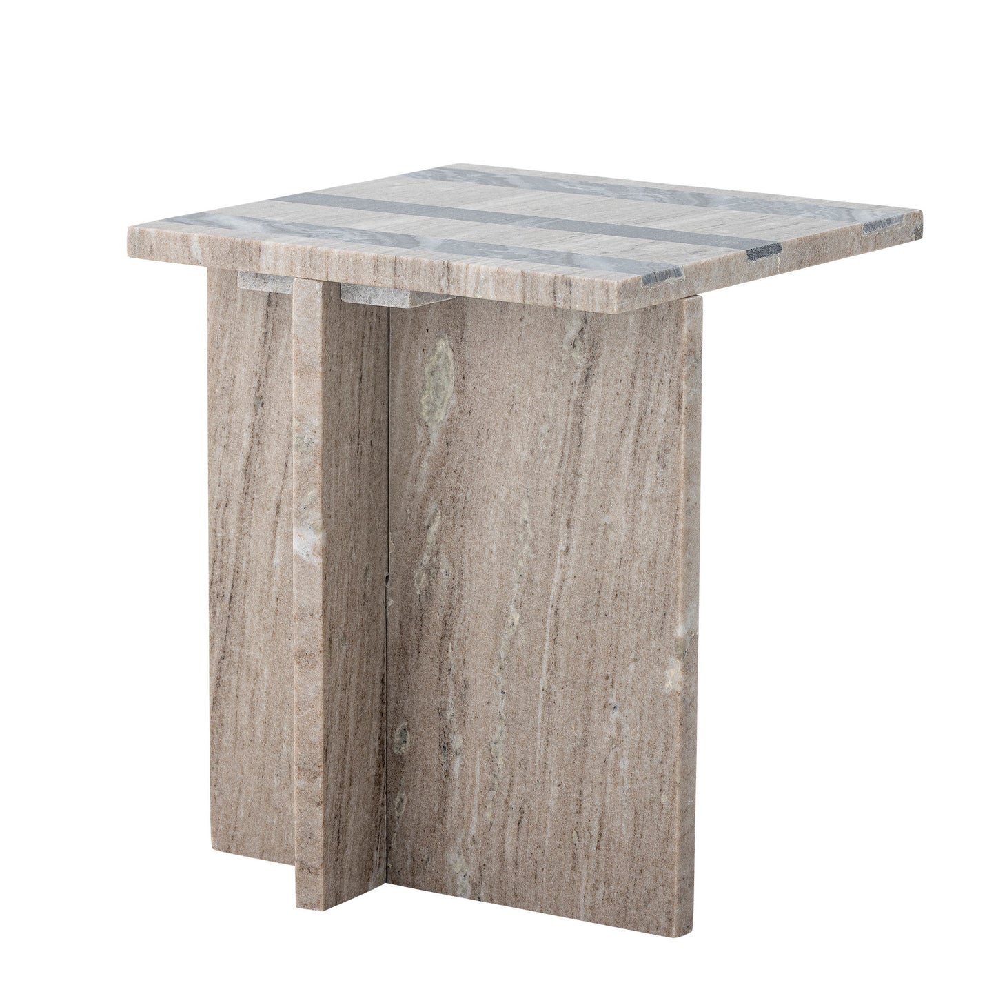 Clea Sidebord Brun – Asymmetrisk Marmorbord fra Bloomingville