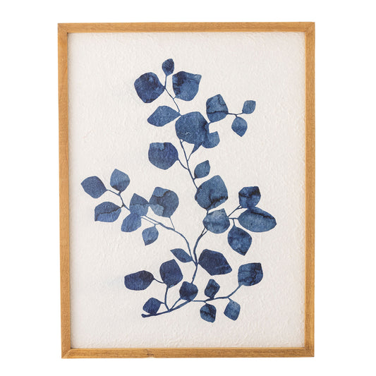 Gunnvor illustration 41x54 cm med ramme i fyrretræ – blomster vægkunst fra Creative Collection