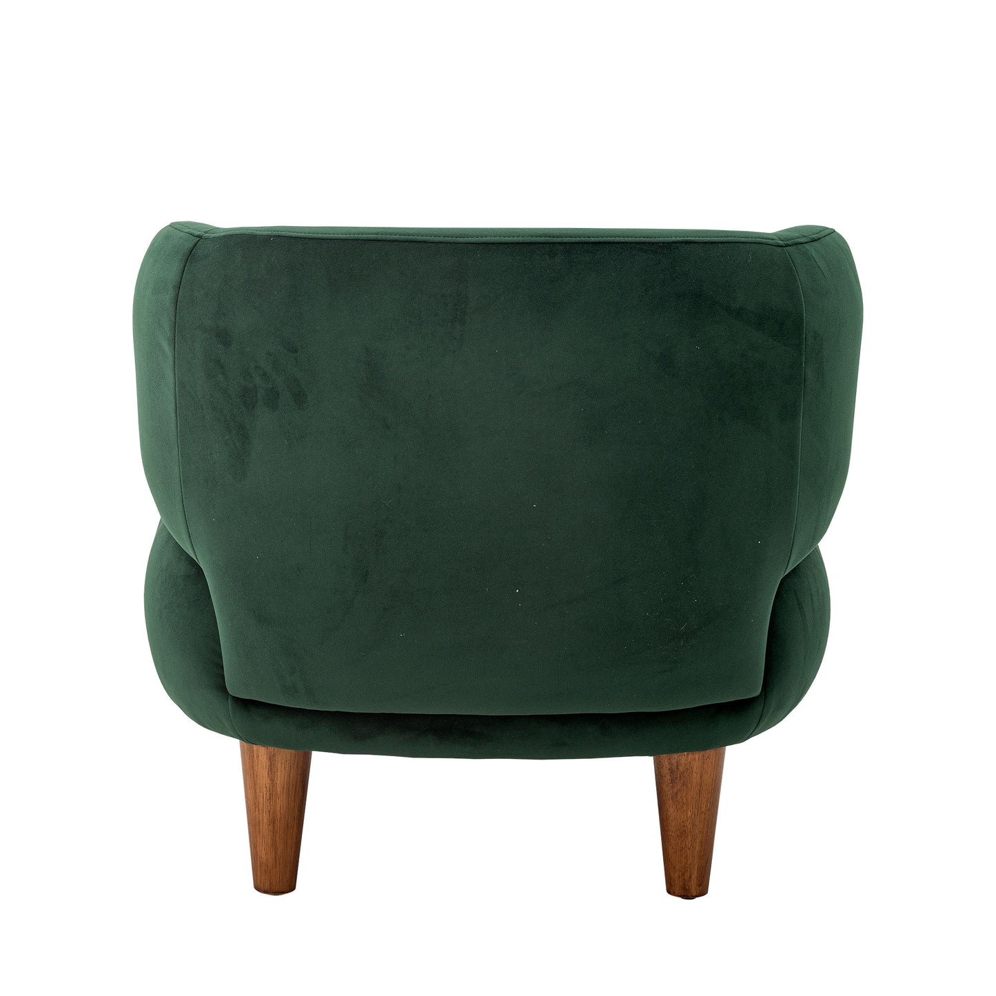 Ruperta Loungestol i Grøn Velour – Elegant Loungestol med Træben | Creative Collection