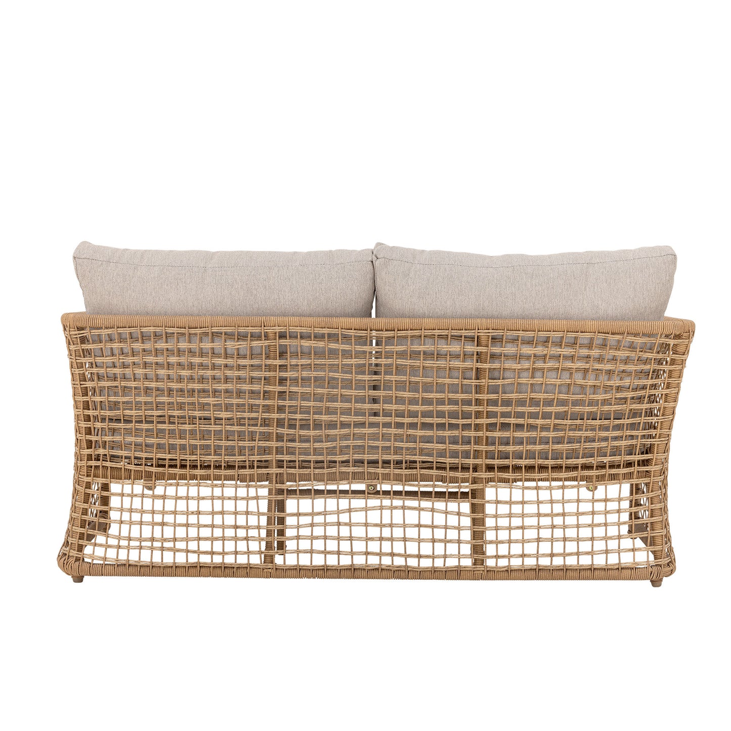 Bloomingville - Penzano Sofa – Natur Polyrattan, Udendørs Sofa med Hynder