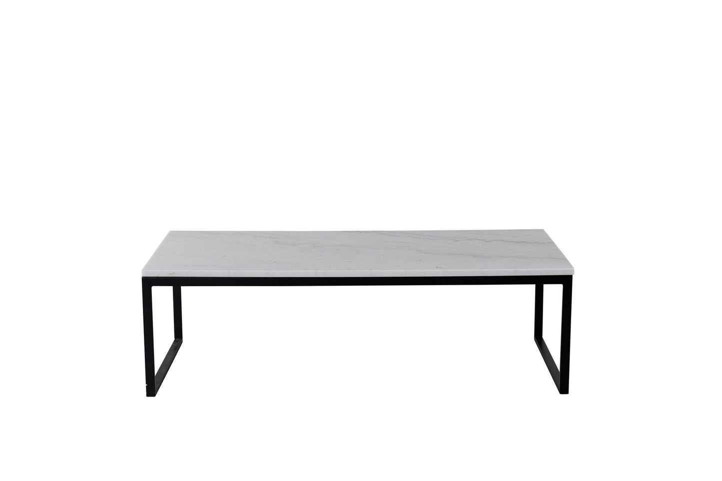 Venture Home Estelle Sofa Bord 120*60*36 Hvid marmor / Sort