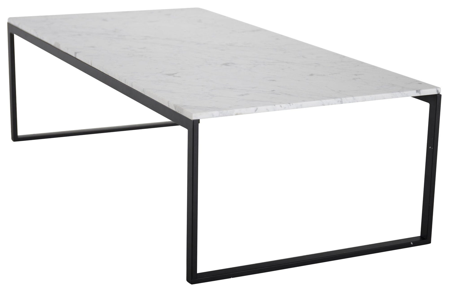 Venture Home Estelle Sofa Bord 120*60*36 Hvid marmor / Sort