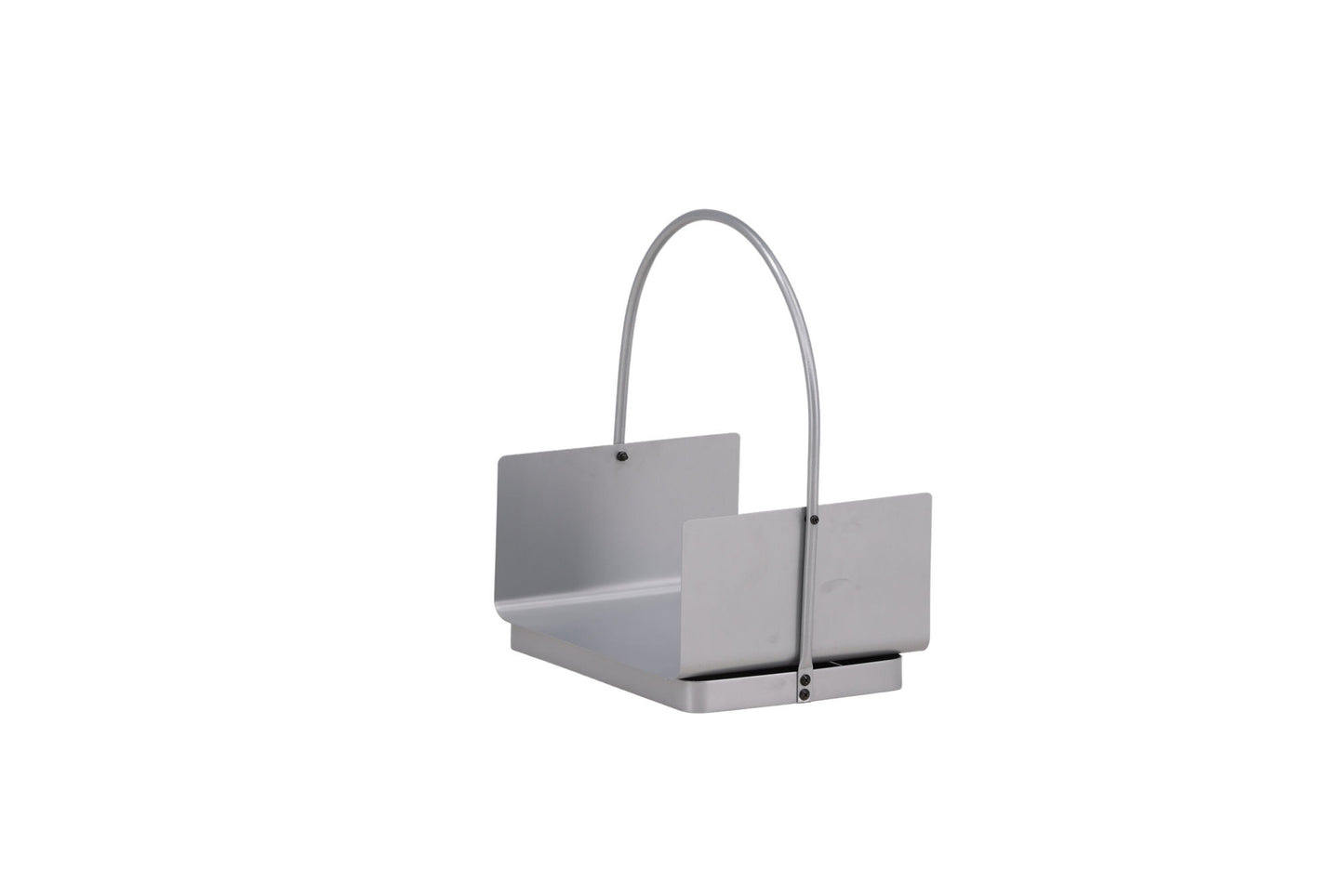 Godoma brændekurv i Sølv Stål – Venture Design Udendørs brændeopbevaring (B42 x D30 x H49 cm)