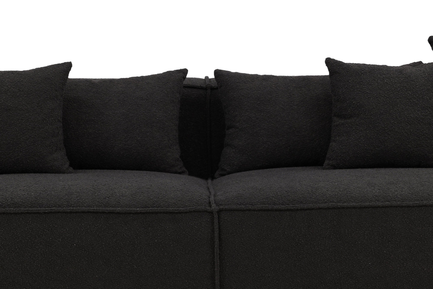 Gillholmen Sofa – Sort Bouclé | 4-personers Komfort