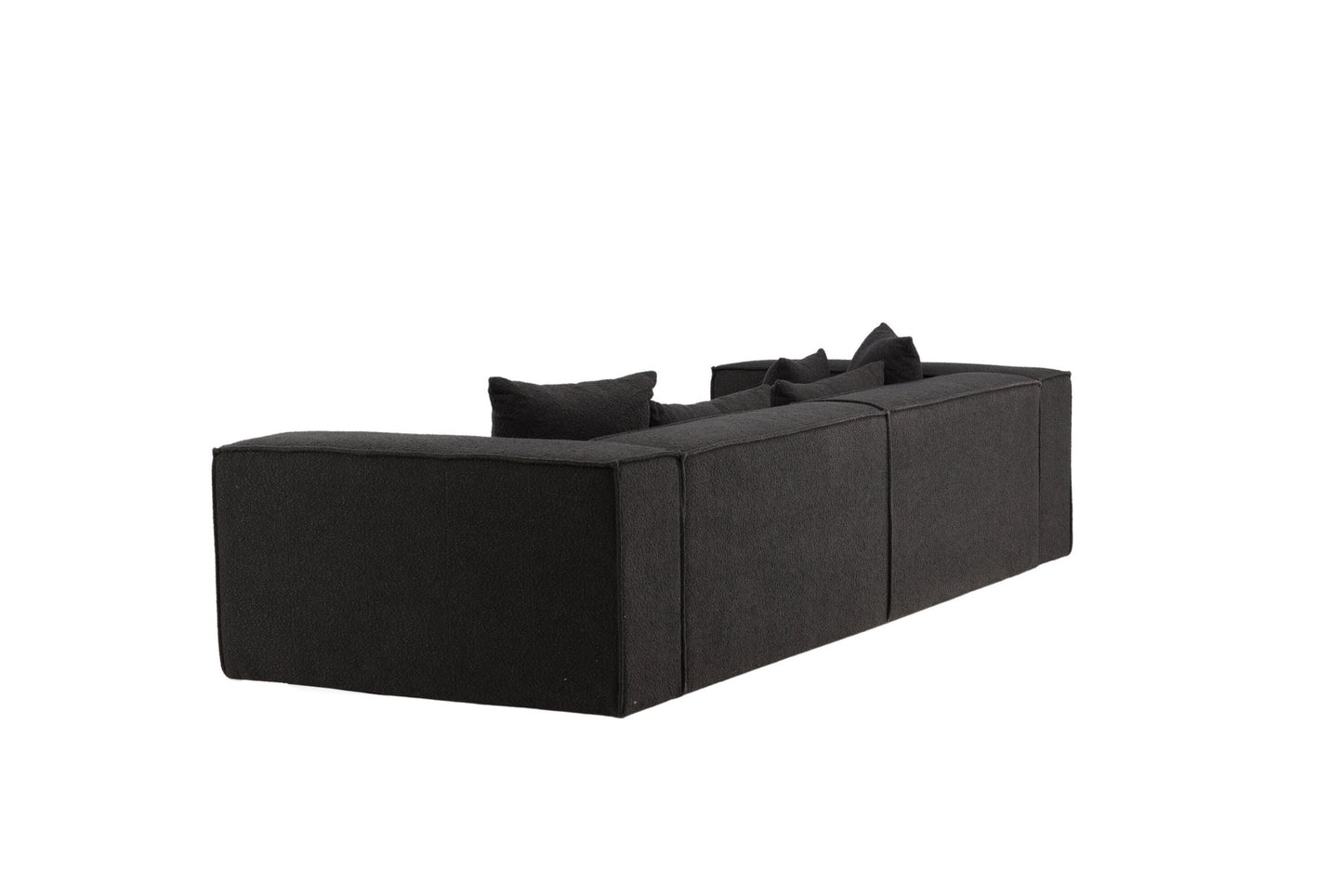 Gillholmen Sofa – Sort Bouclé | 4-personers Komfort