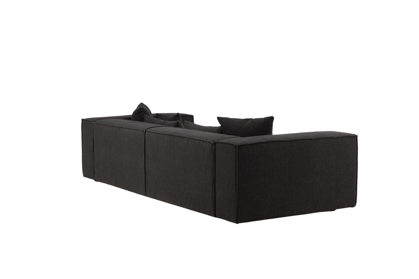 Gillholmen Sofa – Sort Bouclé | 4-personers Komfort